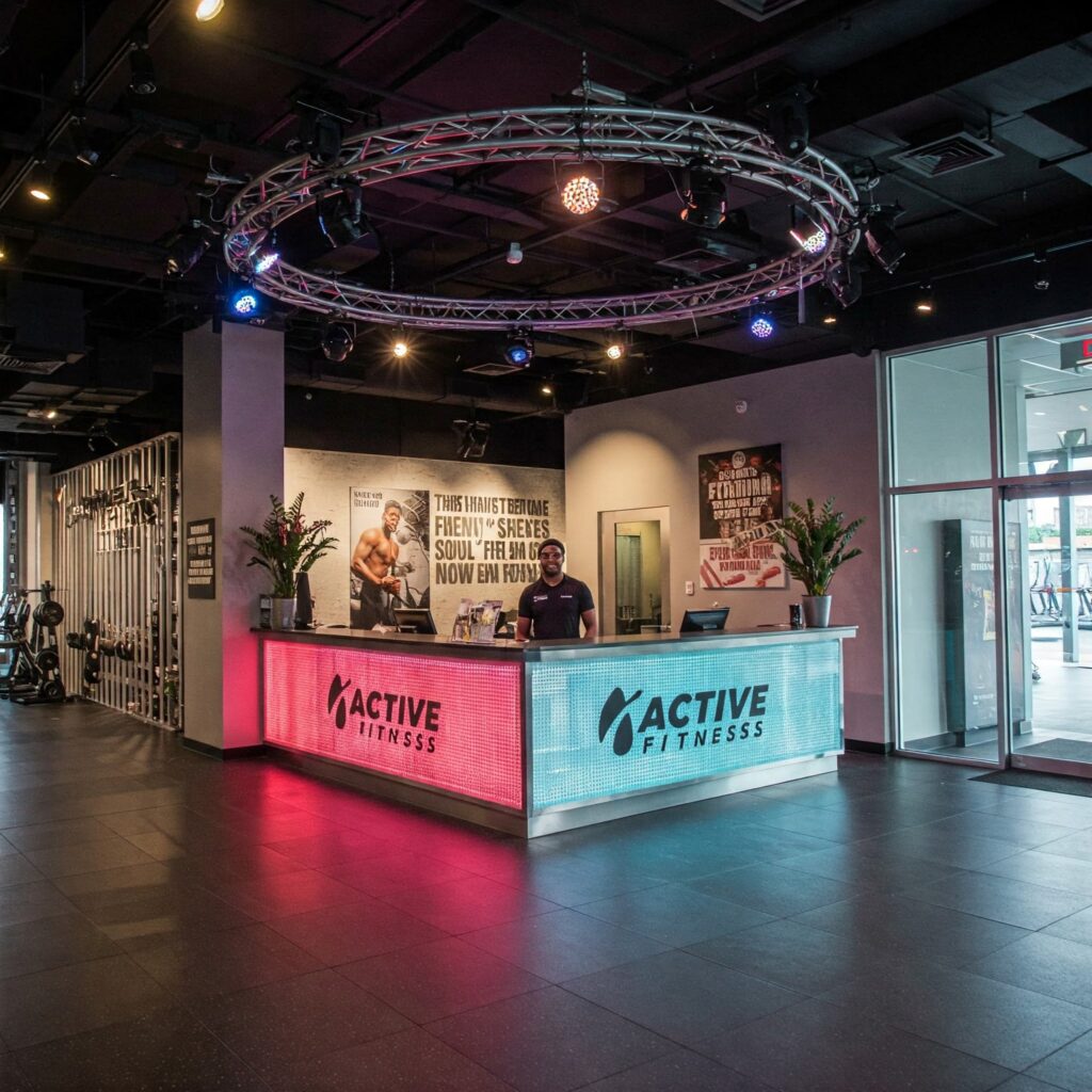 front desk of active fitness
